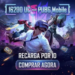 PUBG Mobile — 16200 UC — Pacote Ultimate (Crédito por Player ID)