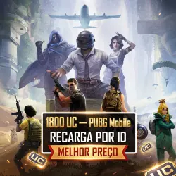 1800 UC — Pacote Prime (PUBG Mobile) — Crédito por UID