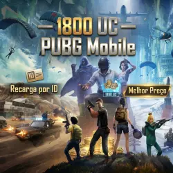 Recarga 1800 UC — PUBG Mobile (Via Player ID)