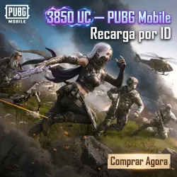 PUBG Mobile — 3850 UC — Pacote Mega (Crédito por Player ID)