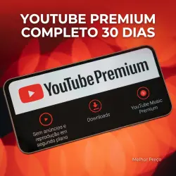 YouTube Premium Completo 30 Dias - Código Google Play com entrega manual