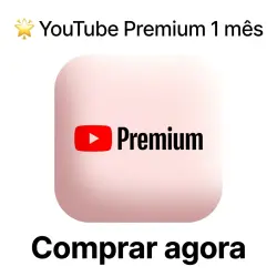 YouTube Premium Completo 30 Dias - Código para Saldo Google Play