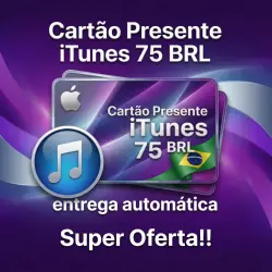 iTunes Cartão-presente 75 BRL – Ativação Garantida