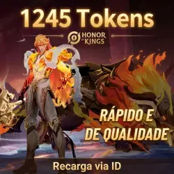 Honor of Kings - 1245 Tokens | Recarga por UID - Brasil
