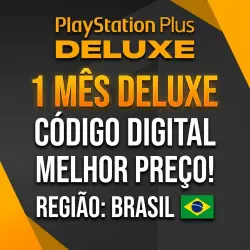 PlayStation Plus Deluxe 1 Mês - Código PSN com entrega manual