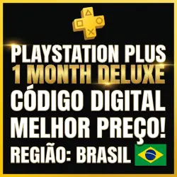 PlayStation Plus Deluxe 1 Mês - Código digital para PSN