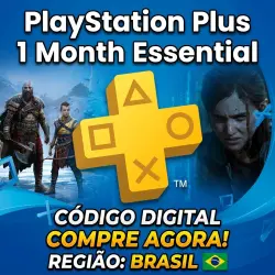 PlayStation Plus Essential 1 Mês - Código de ativação PSN Brasil