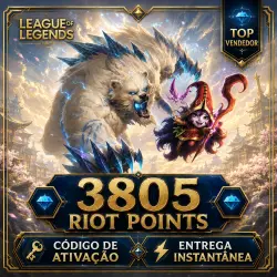 +3805 RIOT POINTS NA HORA! | League of Legends | Código Digital | Brasil