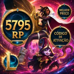 League of Legends — 5795 Riot Points | Código Digital | Região Brasil | Envio manual
