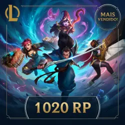 GARANTIA DE RESGATE | 1020 Riot Points (RP) | Código Digital | League of Legends | Brasil
