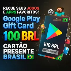 Google Play R$ 100 BR — SALDO DIRETO NA CONTA