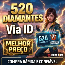 520 Diamonds (PARA O BRASIL) — Free Fire — Recarga por ID do jogador — Loja Premium
