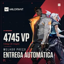 Valorant 4745 VP Brasil - Codigo digital com entrega automática