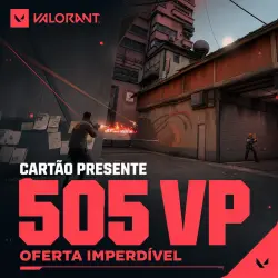 GARANTIA | Cartão-presente Valorant 505 VP | Brasil