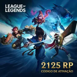 GARANTIA DE RESGATE | 2125 Riot Points (RP) | Código Digital | League of Legends | Brasil