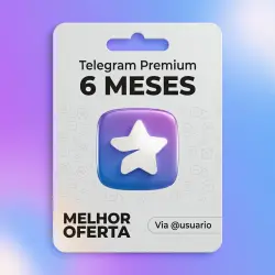 GARANTIA DE ATIVAÇÃO | Telegram Premium 6 Meses | Presente na conta | Envio manual