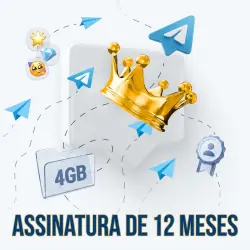 Telegram Premium · 1 Ano · Assinatura anual · Envio manual