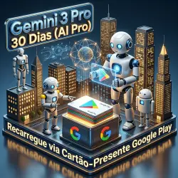 Gemini 3 Pro 30 Dias - AI Pro com 1.000 créditos via Google Play