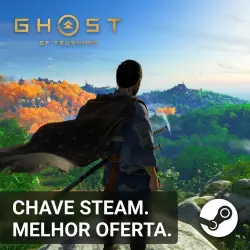 Chave Original · Ghost of Tsushima · Entrega manual · Suporte incluso