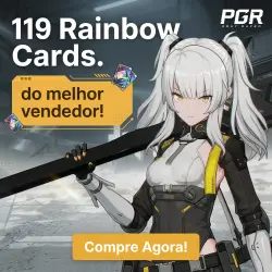 Ficha de Recarga · 119 Rainbow Cards PGR · Por UID · Envio manual