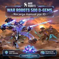 War Robots D-Gems 500 - Recarga manual diretamente na conta