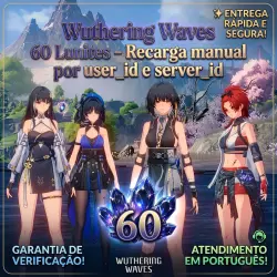 Wuthering Waves 60 Lunites - Recarga manual por user_id e server_id