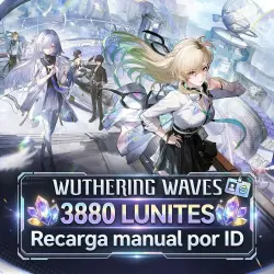 Wuthering Waves 3880 Lunites - Recarga manual premium