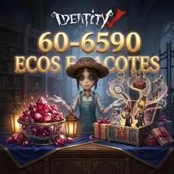 Identity V · Echoes & Pacotes · Todos os valores · Recarga por ID + Servidor · Envio manual