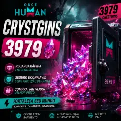 Once Human — 3979 Crystgin | Recarga por ID + Servidor + Região | Envio manual