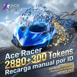 Ace Racer 2880+300 Tokens - Recarga manual com suporte